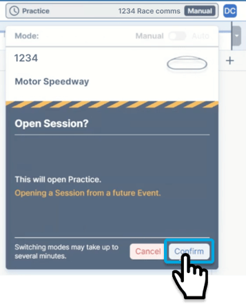 RaceComms-OpenSessionConfirm